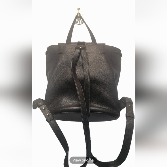 Ralph Lauren Handbags - Polo Ralph Lauren leather backpack/purse adjustable straps, gold tone hardware